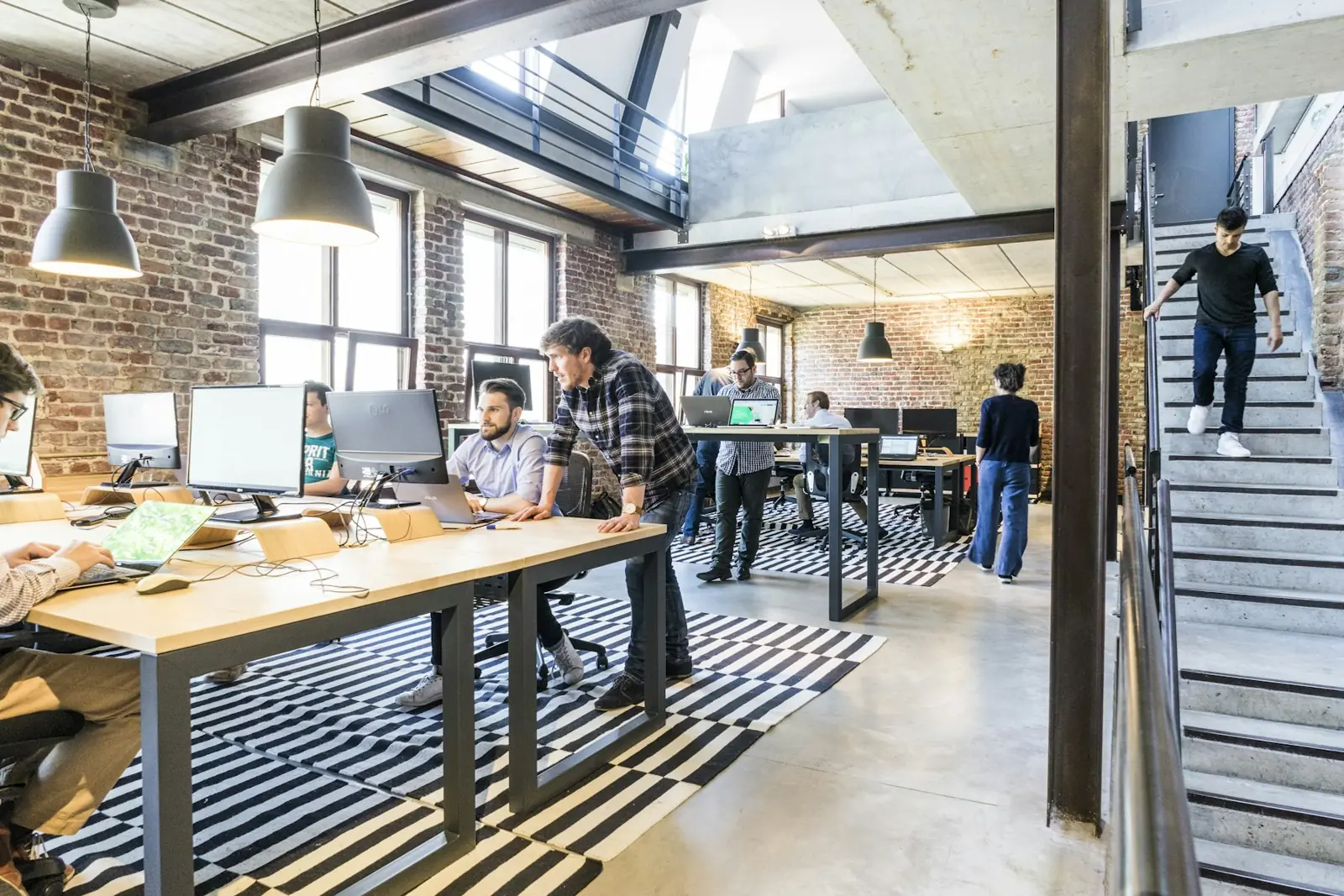Open-plan engineering studio
