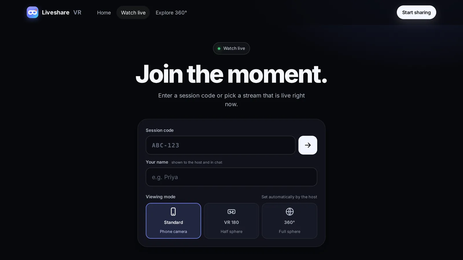 Join by session code
