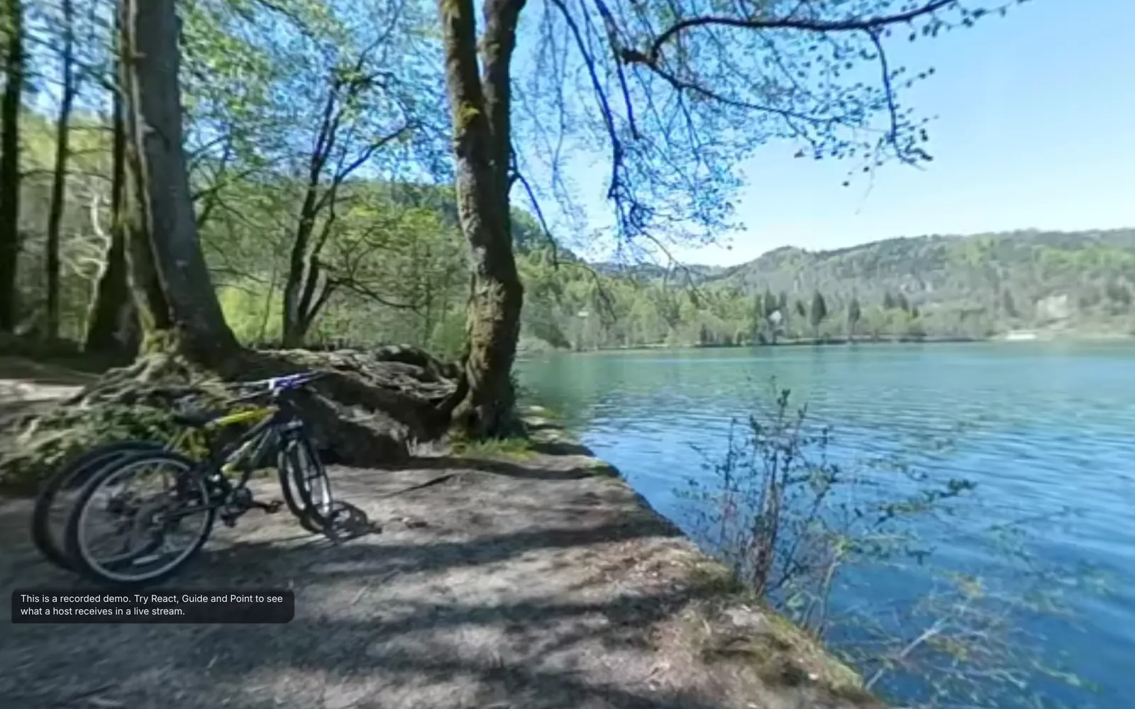 Recorded 360° demo — Lake Bled
