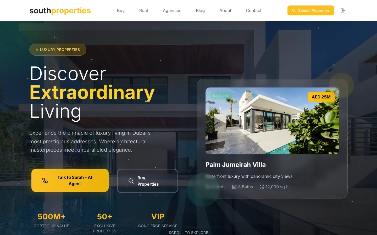 South Properties website screenshot