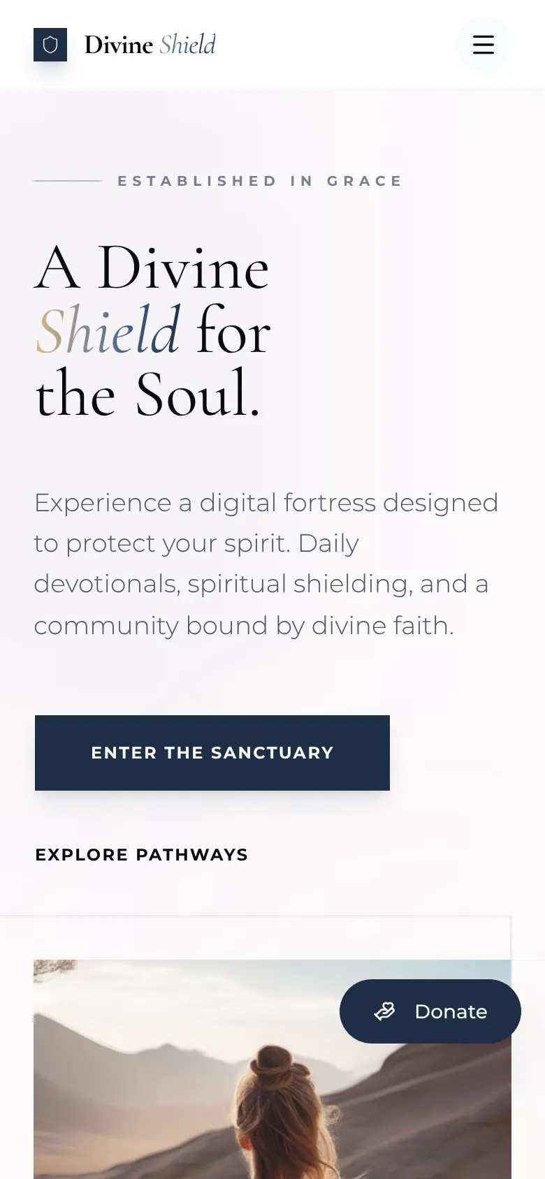 Divine Shield sanctuary on mobile