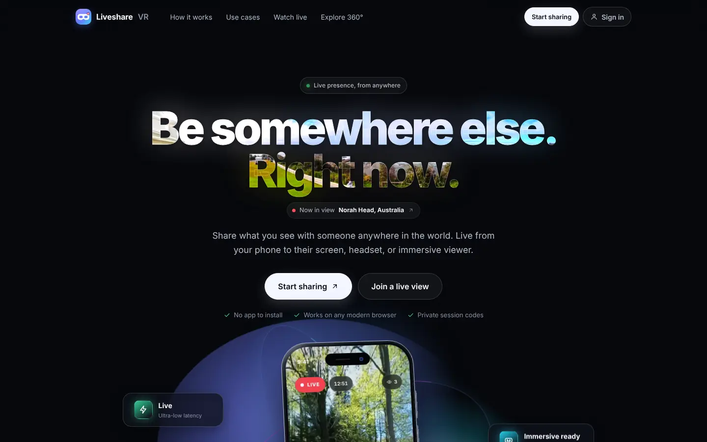 Liveshare VR screenshot